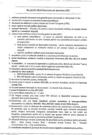 Informări cu privire la BENEFICIILE CĂRȚII ELECTRONICE DE IDENTITATE